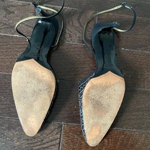 Yves Saint Laurent Shoes - YVS Vintage Slingback Mesh Kitten Heels Sz 6.5 Yves Saint Laurent Shoes - YVS Vintage Slingback Mesh Kitten Heels Sz 6.5